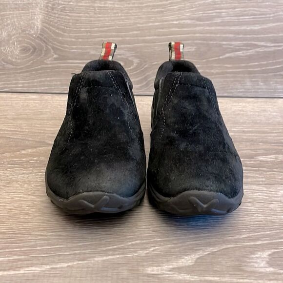Merrell Jungle Moc Little Boys Size 12.5 Black Suede Slip On Shoe - Picture 2 of 9